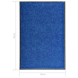 Covoraș de ușă lavabil, albastru, 60 x 90 cm, 6 image