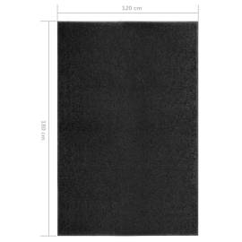 Covoraș de ușă lavabil, negru, 120 x 180 cm, 6 image
