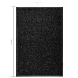 Covoraș de ușă lavabil, negru, 60 x 90 cm, 6 image