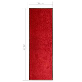 Covoraș de ușă lavabil, roșu, 60 x 180 cm, 6 image