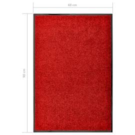Covoraș de ușă lavabil, roșu, 60 x 90 cm, 6 image
