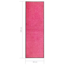 Covoraș de ușă lavabil, roz, 60 x 180 cm, 6 image