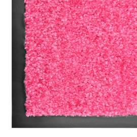 Covoraș de ușă lavabil, roz, 90 x 150 cm, 4 image