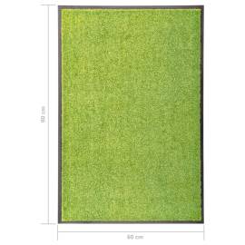 Covoraș de ușă lavabil, verde, 60 x 90 cm, 6 image
