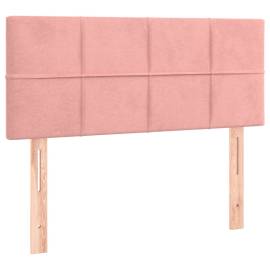 Tăblie de pat, roz, 80x5x78/88 cm, catifea, 2 image