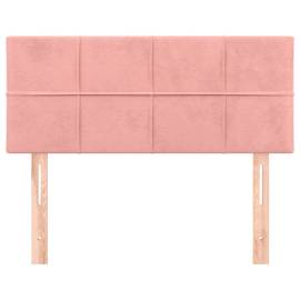 Tăblie de pat, roz, 80x5x78/88 cm, catifea, 3 image