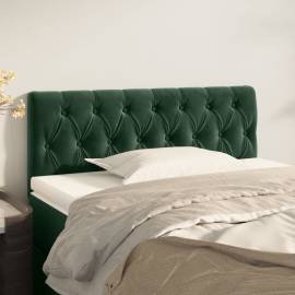Tăblie de pat, verde închis, 90x7x78/88 cm, catifea