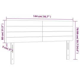 Tăblii de pat, 2 buc., negru, 72x5x78/88 cm, catifea, 8 image