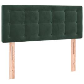Tăblie de pat, verde închis, 100x5x78/88 cm, catifea, 2 image