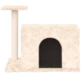 Ansamblu de pisici cu stâlp din funie de sisal, crem, 51 cm, 3 image