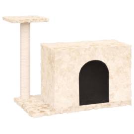 Ansamblu de pisici cu stâlp din funie de sisal, crem, 51 cm, 2 image