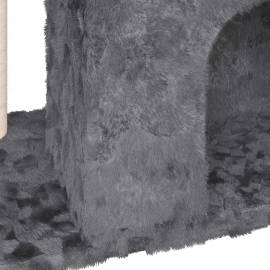 Ansamblu pisici cu stâlp din funie de sisal, gri închis, 51 cm, 6 image