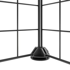 Cușcă animale de companie, 8 panouri, negru, 35x35 cm, oțel, 5 image