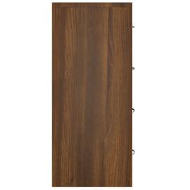 Servantă cu 4 sertare, stejar maro, 60x30,5x71 cm, 5 image