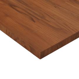 Blat de masă pătrat maro închis 70x70x2,5 cm lemn stejar tratat, 3 image