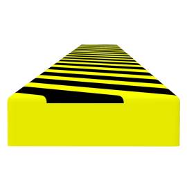Protecție de colț, galben și negru, 6x2x101,5 cm, pu, 2 image
