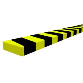 Protecție de colț, galben și negru, 6x2x101,5 cm, pu, 4 image