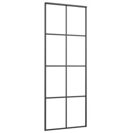 Ușă glisantă cu set feronerie, 76x205 cm, sticlă esg/aluminiu, 4 image