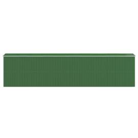 Șopron de grădină, verde, 192x855x223 cm, oțel zincat, 5 image