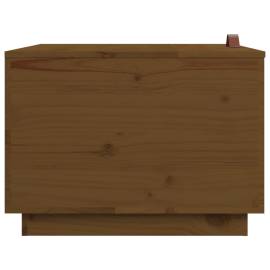 Cutii de depozitare cu capace 3 buc. maro miere lemn masiv pin, 8 image