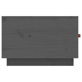 Măsuță de cafea, gri, 60x50x35 cm, lemn masiv de pin, 8 image