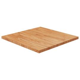 Blat masă pătrat maro deschis 60x60x2,5 cm lemn stejar tratat