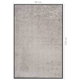 Covoraș de ușă, gri, 80x120 cm, 6 image
