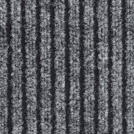 Covoraș de ușă, gri cu dungi, 80x120 cm, 2 image