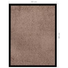 Covoraș de ușă, maro, 60x80 cm, 6 image