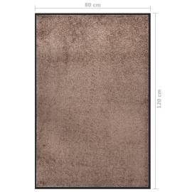 Covoraș de ușă, maro, 80x120 cm, 6 image