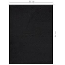 Covoraș de ușă, negru, 60x80 cm, 6 image