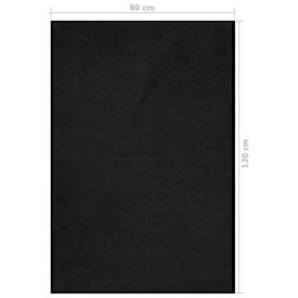 Covoraș de ușă, negru, 80x120 cm, 6 image