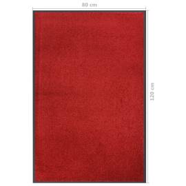 Covoraș de ușă, roșu, 80x120 cm, 6 image