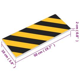 Protecții de perete 6 buc. galben și negru 50x10x2 cm spumă eva, 9 image