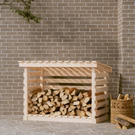 Rastel pentru lemne de foc, 108x73x79 cm, lemn masiv pin