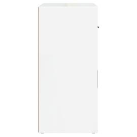 Servantă, alb extralucios, 80x33x70 cm, lemn prelucrat, 5 image