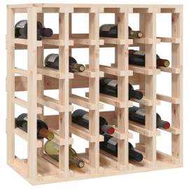 Suport de vinuri, 58,5x33x60,5 cm, lemn masiv de pin, 4 image