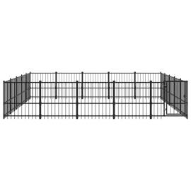 Padoc pentru câini de exterior, 23,52 m², oțel, 3 image