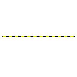 Protecție de colț, galben și negru, 4x3x100 cm, pu, 3 image