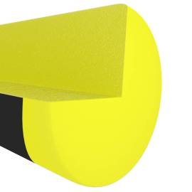 Protecții de colț, 2 buc., galben și negru, 4 x 4 x 104 cm, pu, 5 image