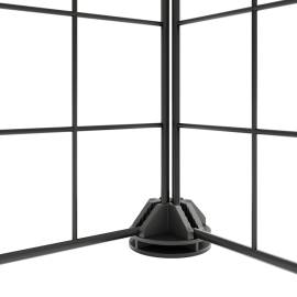 Cușcă animale de companie cu ușă 12 panouri negru 35x35 cm oțel, 3 image
