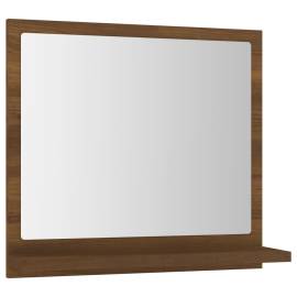 Oglindă de baie, stejar maro, 40x10,5x37 cm, lemn compozit, 2 image