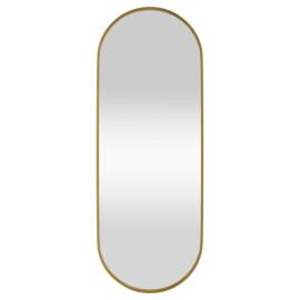 Oglindă de perete, auriu, 15x40 cm, ovală, 2 image