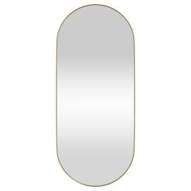 Oglindă de perete, auriu, 30x70 cm, ovală, 2 image