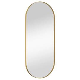 Oglindă de perete, auriu, 30x70 cm, ovală, 3 image