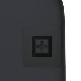 Oglindă de perete, negru, 25x60 cm, ovală, 5 image