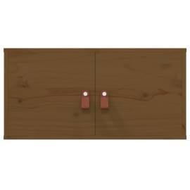 Dulapuri de perete 2 buc. maro miere 60x30x30 cm lemn masiv pin, 4 image