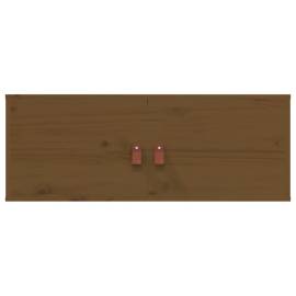 Dulapuri de perete 2 buc. maro miere 80x30x30 cm lemn masiv pin, 4 image