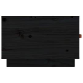 Măsuță de cafea, negru, 60x53x35 cm, lemn masiv de pin, 8 image