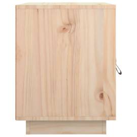 Noptiere, 2 buc., 40x34x45 cm, lemn masiv de pin, 7 image
